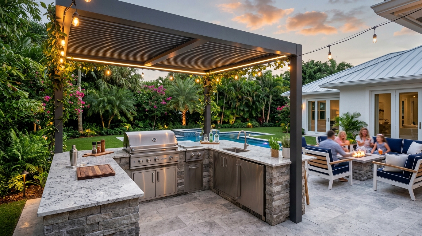 Permit and HOA filing for outdoor kitchen